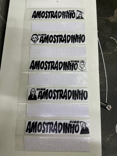 ADESIVO FRASE FAIXA CARTELA 20UN AMOSTRADINHO