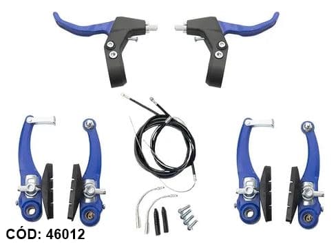 FREIO VBRAKE NYLON PINO COMPL. AZUL YD-V09