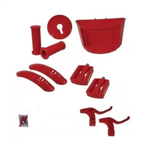 KIT ACESS 16 VERMEL C/CESTA/PEDAL AMR