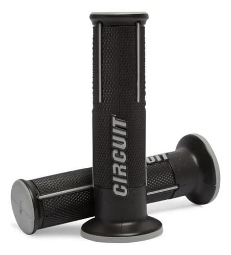 MANOPLA CIRCUIT SPEED BIKE PTO/CINZA