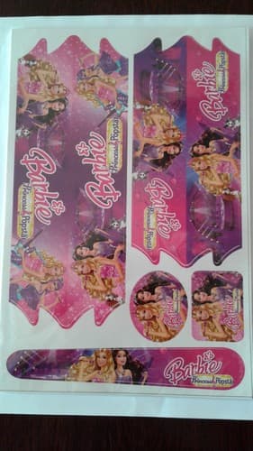 ADESIVO CARTELA BARBIE