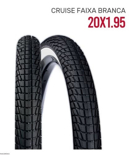 PNEU 20X1.95 CRUISER FAIXA BRANCA PACO