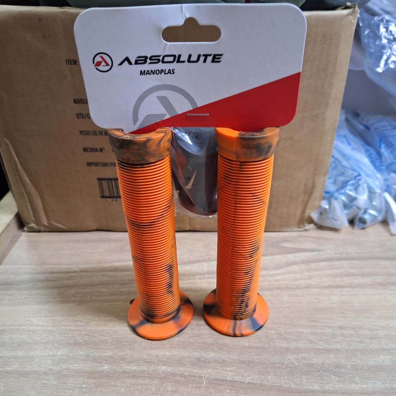 MANOPLA ABSOLUTE BMX1 LARANJA/PTO