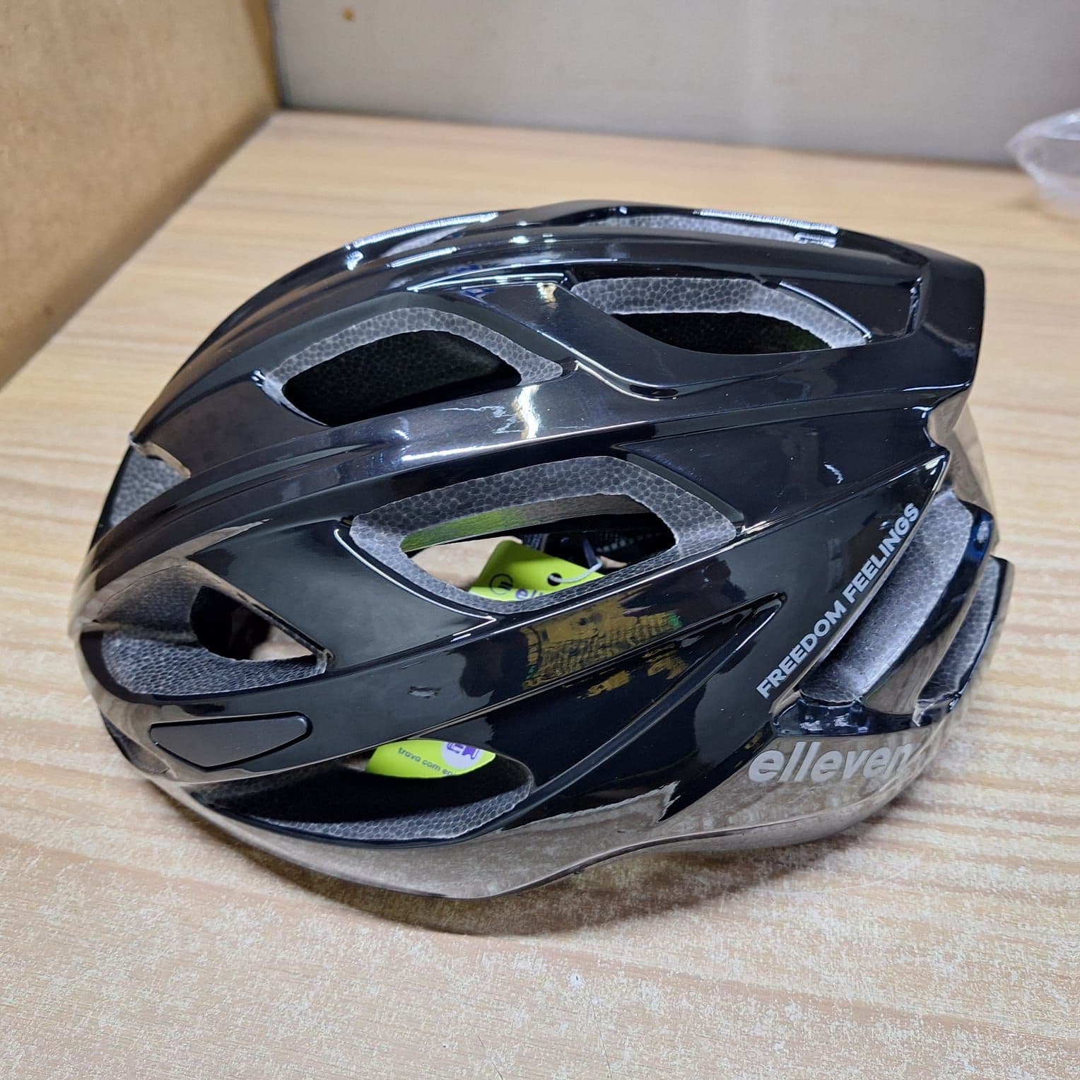 CAPACETE INMOLD RACE 57-62 PTO/CINZA ELLEVEN