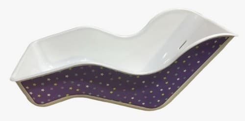 CADEIRINHA TRAS DE BONECA LILAS ESTRELA