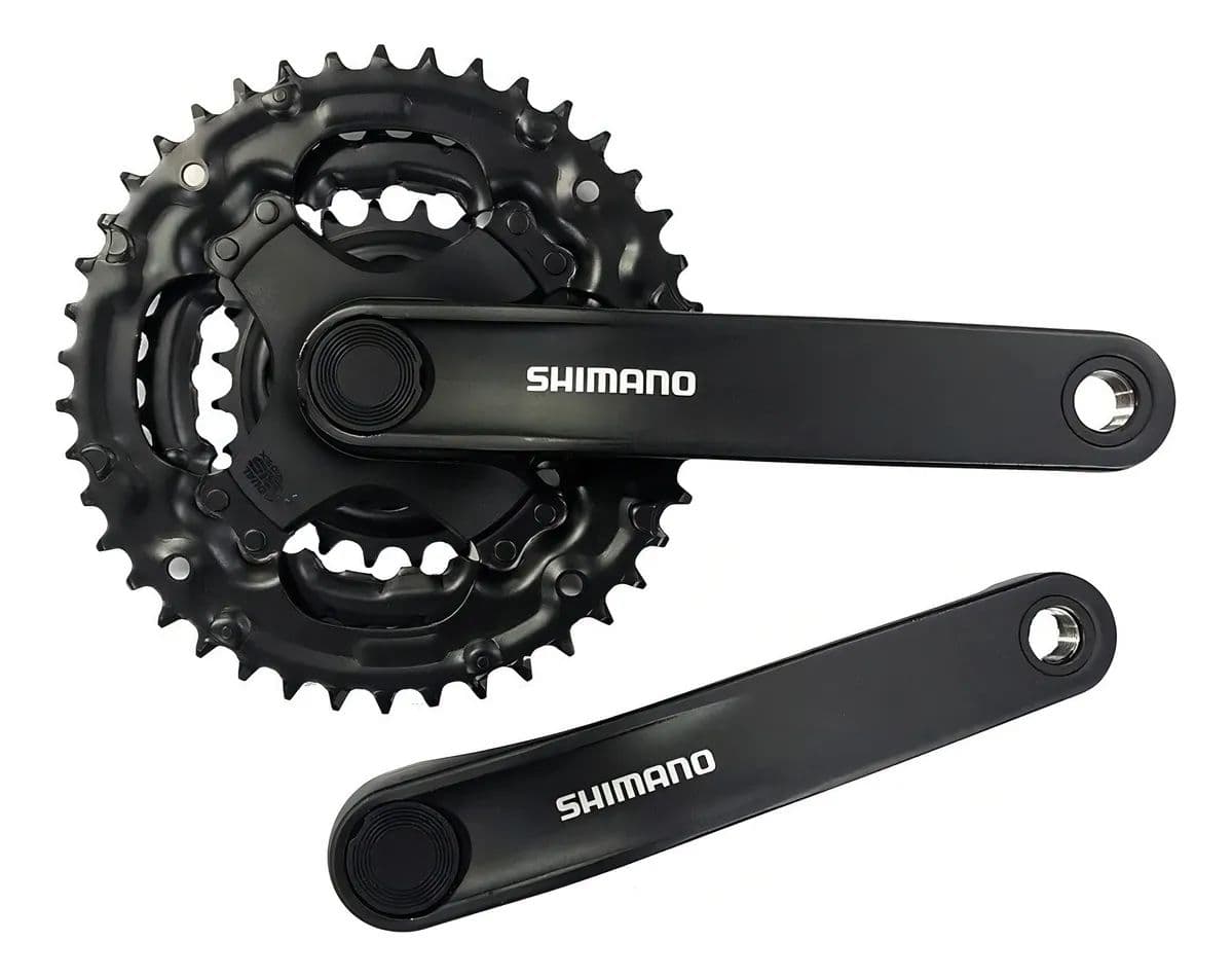 PED SHIMANO 170 TY301 PRETO 42/34/24 REDUZ 6/7/8V